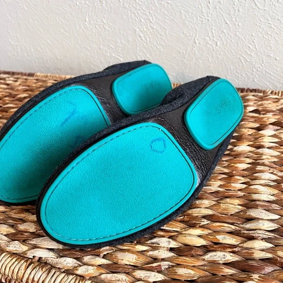 Tieks by Gavrieli Greystone vegan wool gray flats textured slippers shoes 9 - Picture 5 of 9